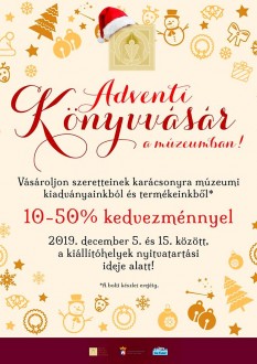Adventi könyvvásár kezdődött a múzeum kiállítóhelyein