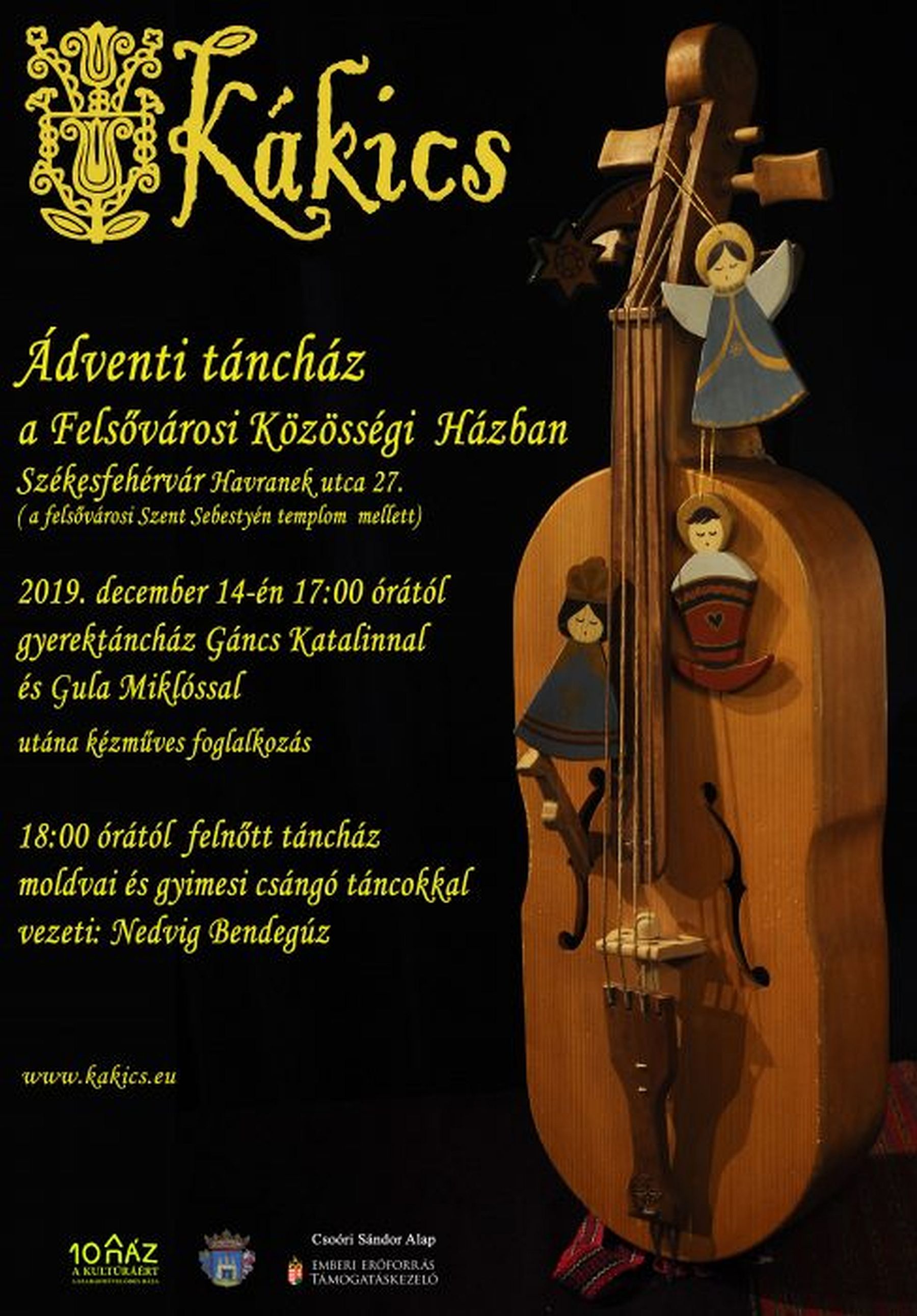 Adventi csángó táncház lesz szombaton a Kákics együttessel