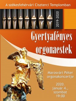 Marosvári Péter gyertyafényes orgonaestje szombaton a ciszterci templomban