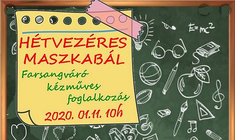 Farsangváró csicsergés a leendő elsősöknek szombaton a Hétvezérben