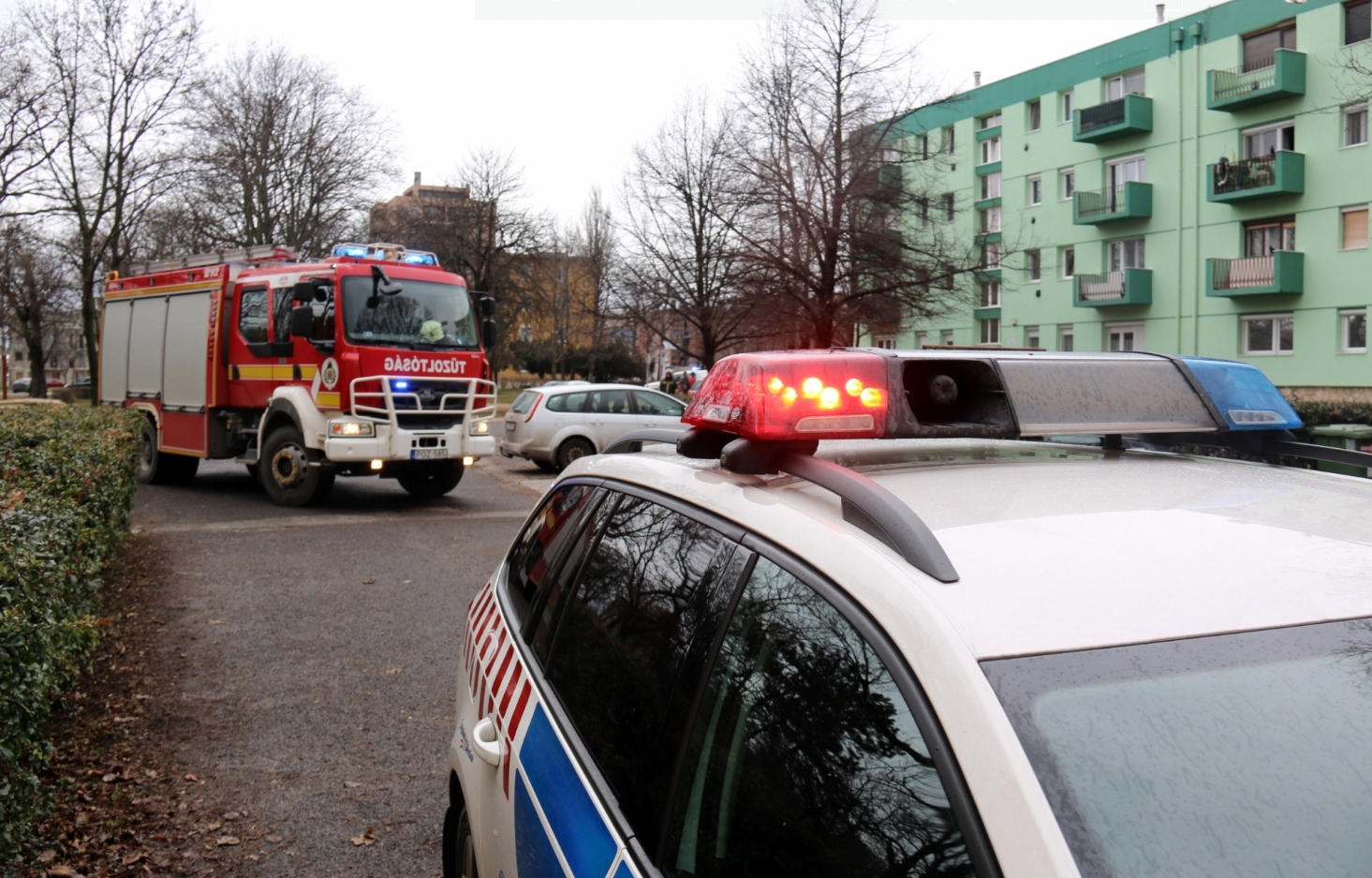 Karácsonyfatűz - életet mentettek a fehérvári rendőrök