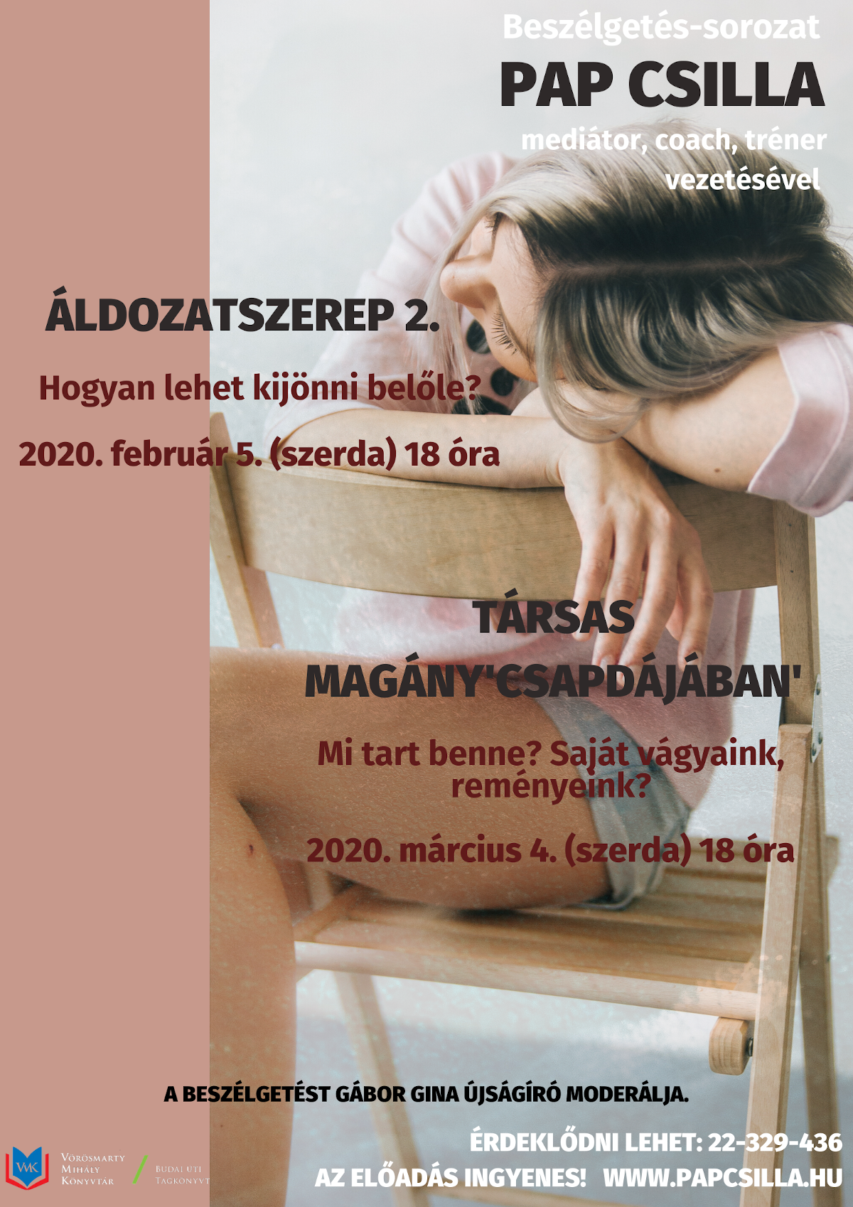 Áldozatszerep - a kapcsolatok problémáiról lesz szó a könyvtárban