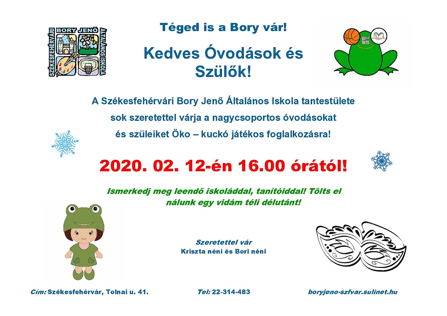 Foglalkozások a leendő elsősöknek a Bory Jenő és az István Király Iskolában