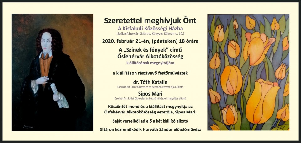 Színek és fények címmel nyílik meg az Ősfehérvár Alkotóközösség kiállítása