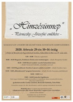 Hímzésünnep előadásokkal és gyakorlati oktatással a Kézművesek Házában