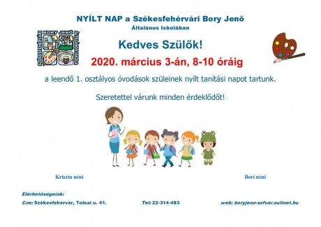 Nyílt nap és iskolanyitogató foglalkozás a leendő elsősöknek két iskolában