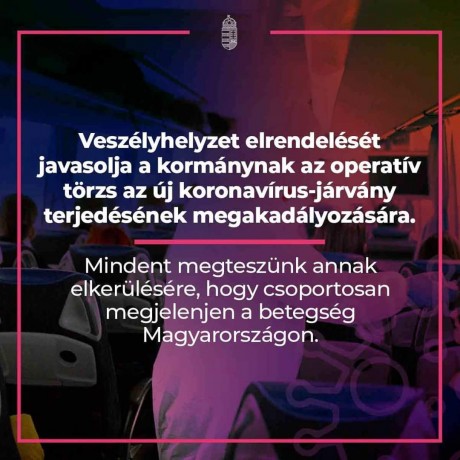 Koronavírus - Gulyás: az operatív törzs veszélyhelyzet elrendelését javasolja a kormánynak