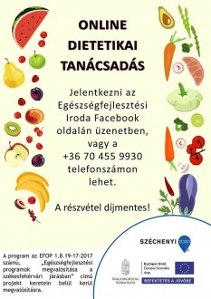 Online gyógytorna-konzultáció és telefonos dietetikai tanácsadás