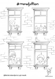 #maradjotthon! Lujzi&Béci! – kifestő készült a fehérvári gyerekeknek