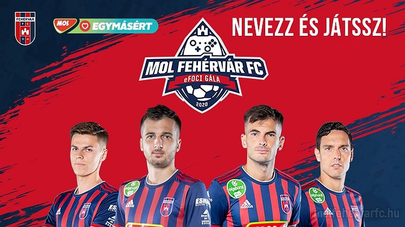 Jótékonysági eFoci-gálát szervez a MOL Fehérvár FC négy játékosa részvételével