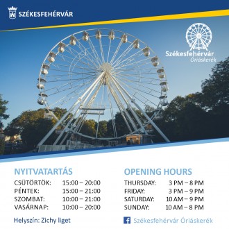 Újra forog az Óriáskerék Székesfehérváron a Zichy ligetben