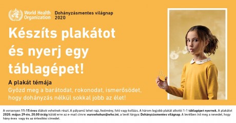 Dohányzás nélkül jobb az élet - plakátpályázat diákoknak