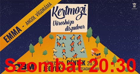 Esőnapra, az-az szombaton estére halasztották a kertmozi pénteki előadását