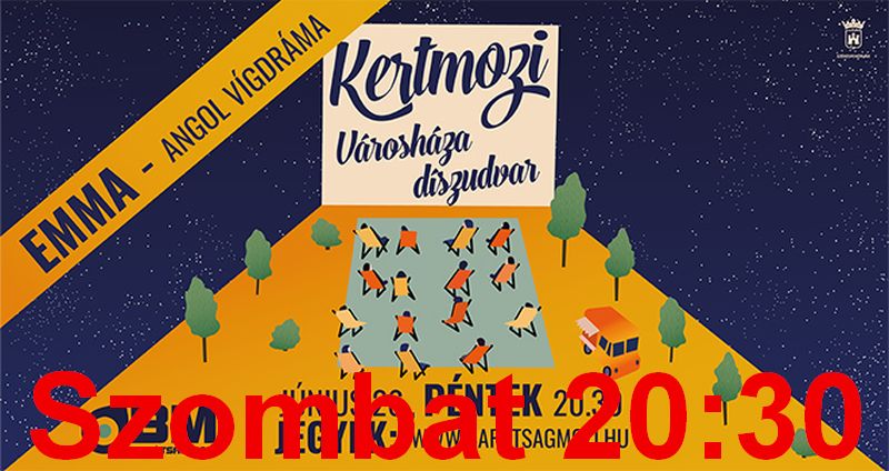Esőnapra, az-az szombaton estére halasztották a kertmozi pénteki előadását