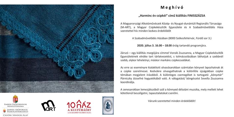 Harminc év csipkéi - finisszázsra várnak július 3-án