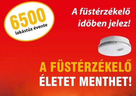 Füstérzékelő mentette meg egy ember életét a József Attila utcában