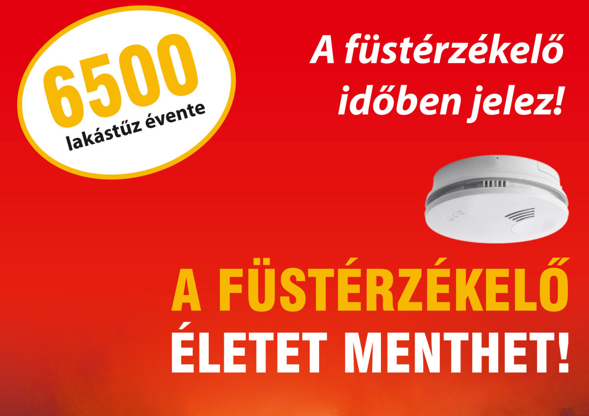 Füstérzékelő mentette meg egy ember életét a József Attila utcában