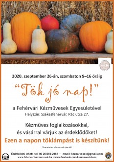 Tök Jó Napot szerveznek a fehérvári kézművesek szombaton