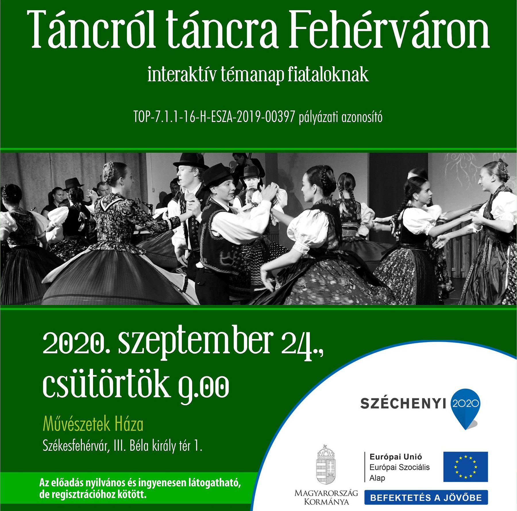 Táncról táncra Fehérváron - interaktív témanapot tart az Alba Regia Táncegyüttes