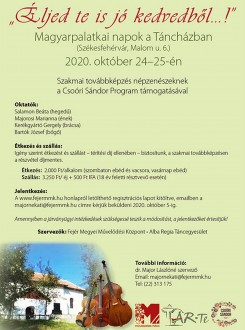 „Éljed te is jó kedvedből…” - magyarpalatkai napok hétvégén a Táncházban