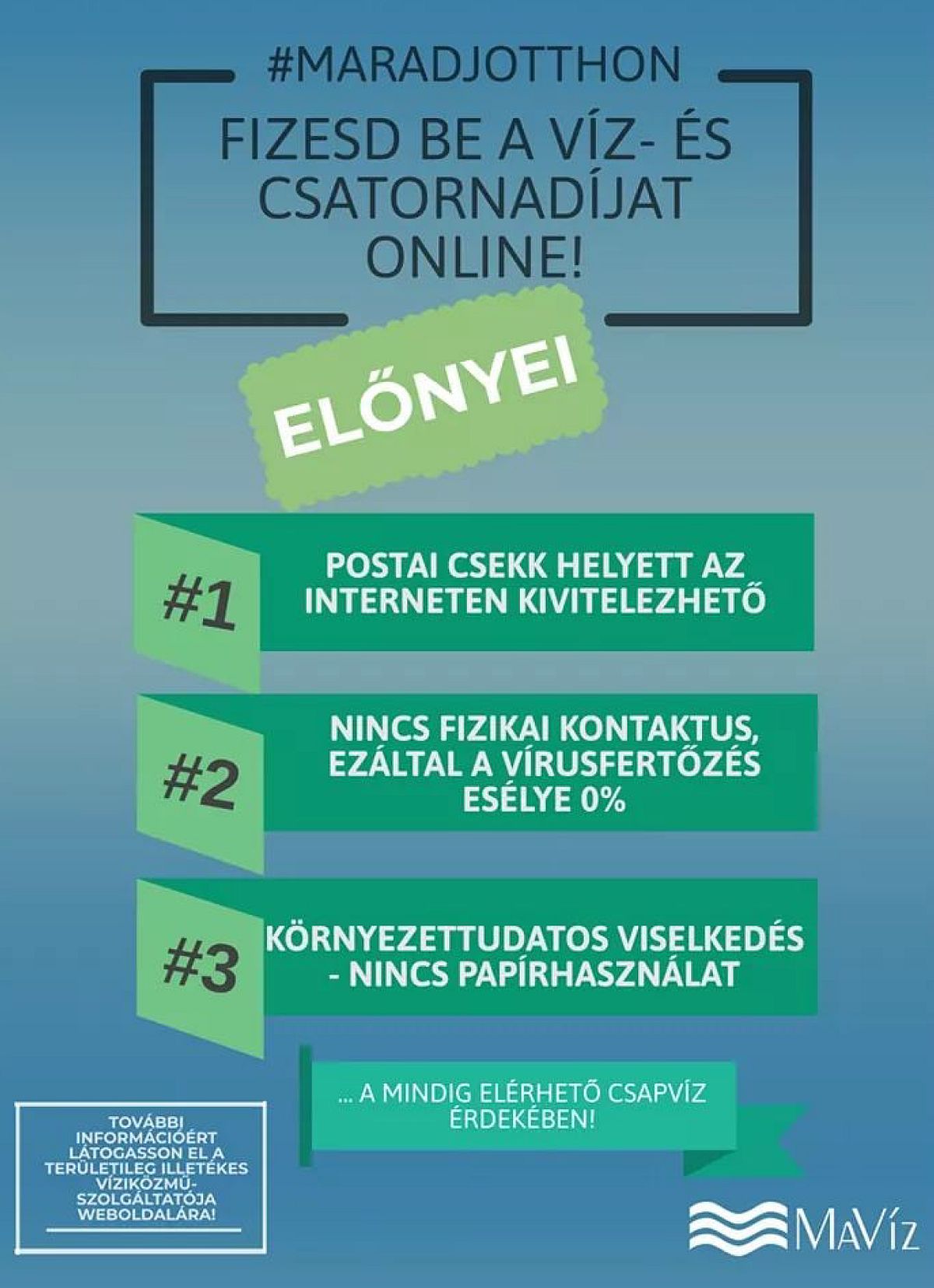 Fejérvíz - intézze egyszerűen otthonról a díjbefizetéseit