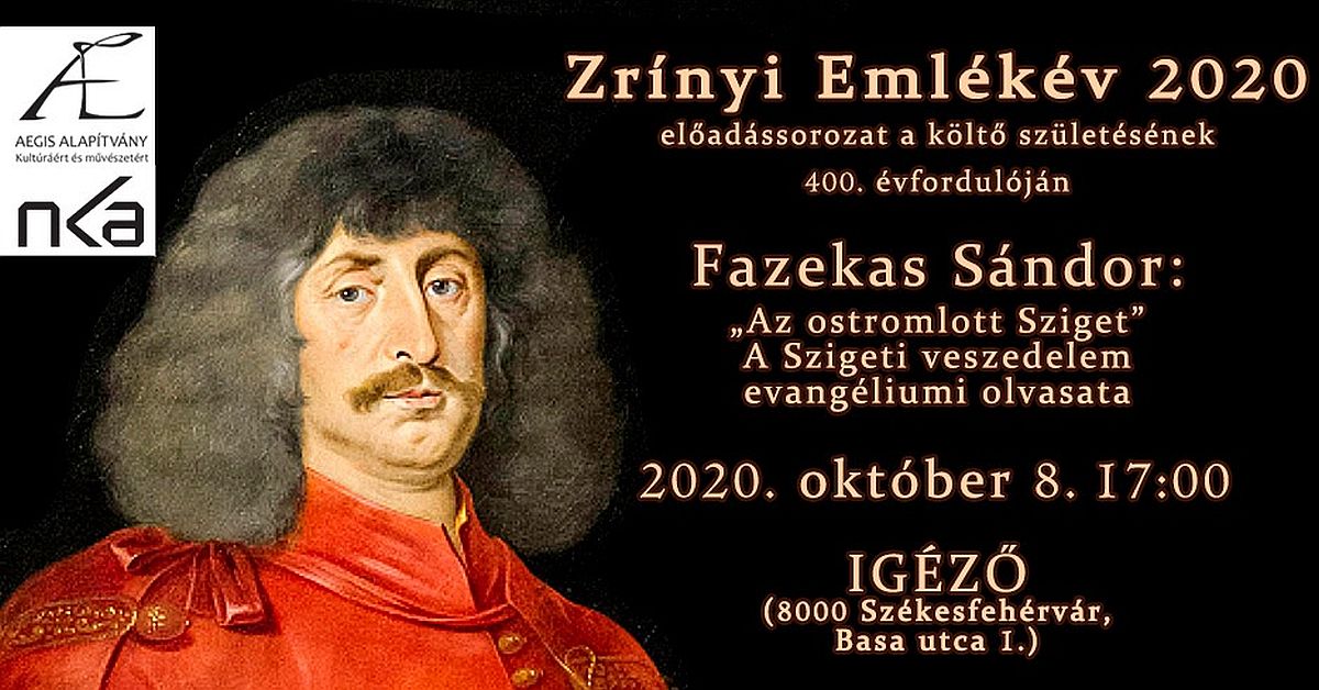 Zrínyi Emlékév 2020 irodalmi est és író-olvasó találkozó Iancu Laurával az Igézőben