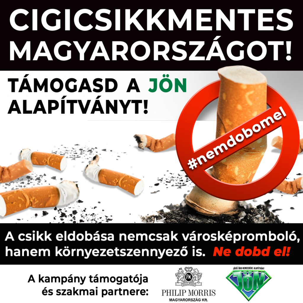 Cigicsikkmentes október - kihívás a Jövő Öko-Nemzedéke Alapítvánnyal