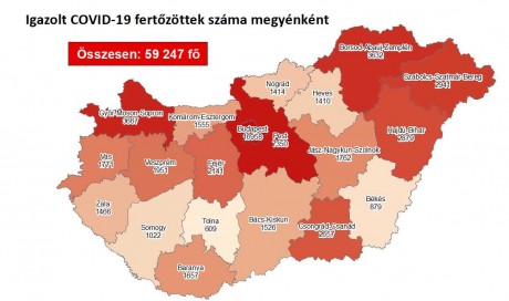 Egyetlen nap alatt 3149 fővel emelkedett a beazonosított fertőzöttek száma