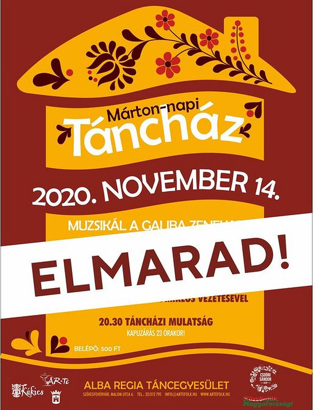 Elmarad a Márton-napi családi program a Táncházban