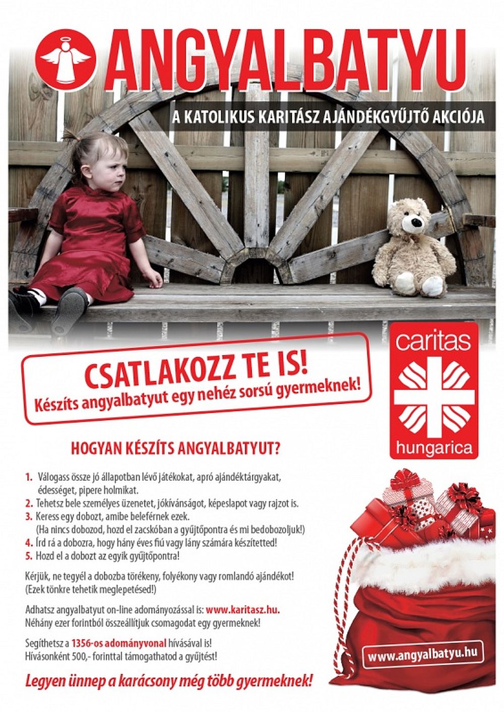 Angyalbatyu - elindult a Katolikus Karitász országos ajándékgyűjtő programja