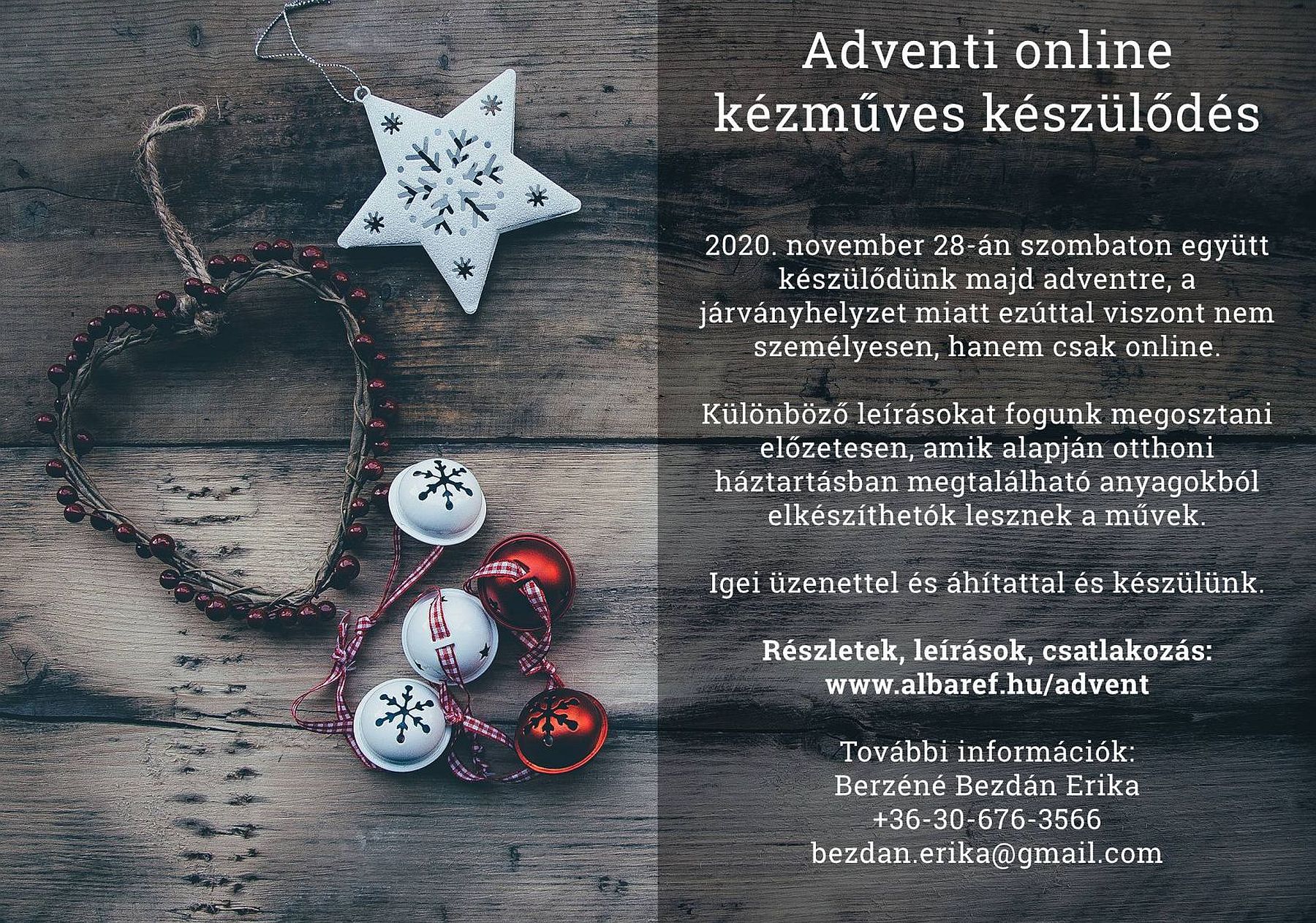 Adventi készülődés, lelki feltöltődés a fehérvári reformátusokkal