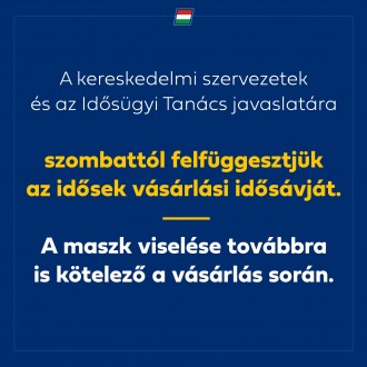 Szombattól megszűnik az idősek vásárlási sávja