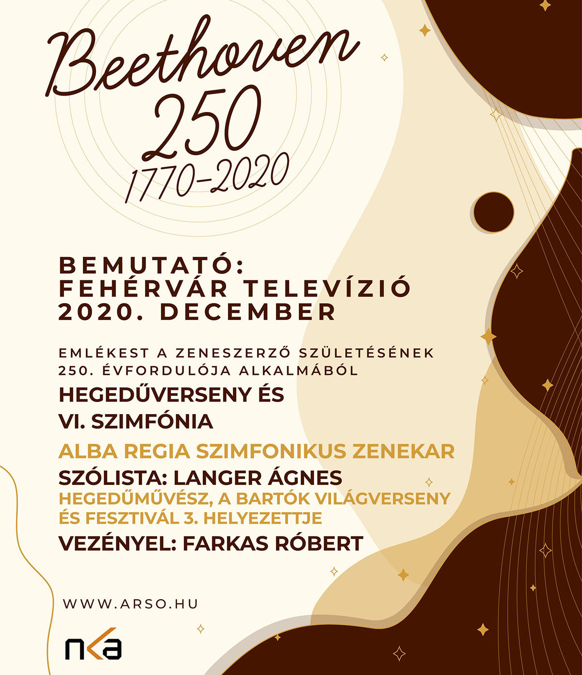 Beethoven 250 - emlékest a géniusz tiszteletére a szimfonikusoktól a Fehérvár Televízióban