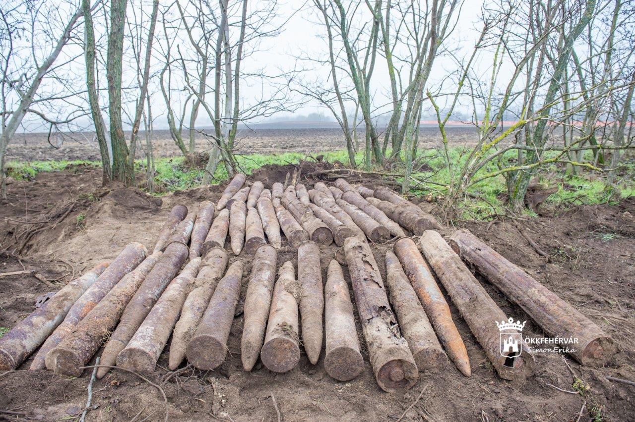 44 lőszert találtak eddig Székesfehérvár határában az Aranybulla mellett