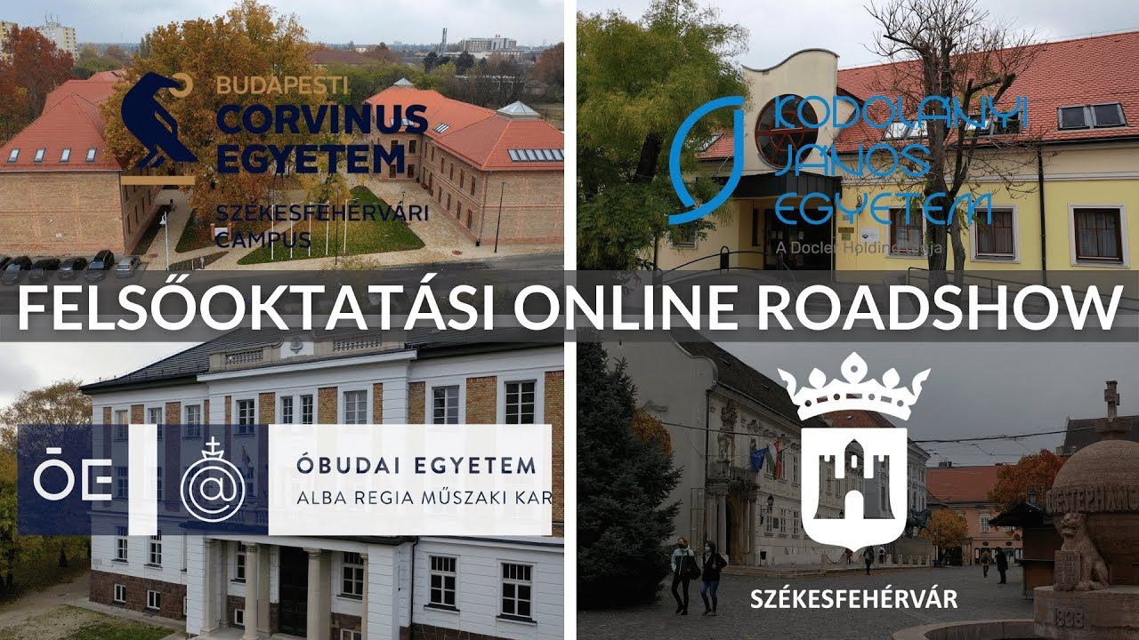 Fehérvári felsőoktási online roadshow - február közepéig van idő gondolkodni