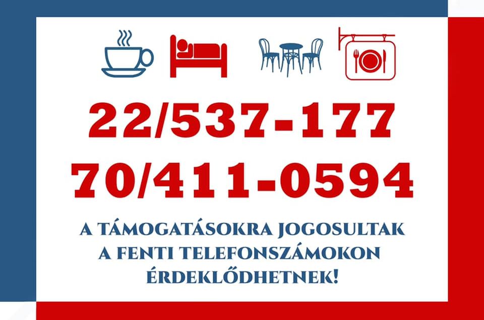 Lakossági tájékoztató a fehérvári vendéglátósoknak meghirdetett gazdasági mentőcsomag részleteiről