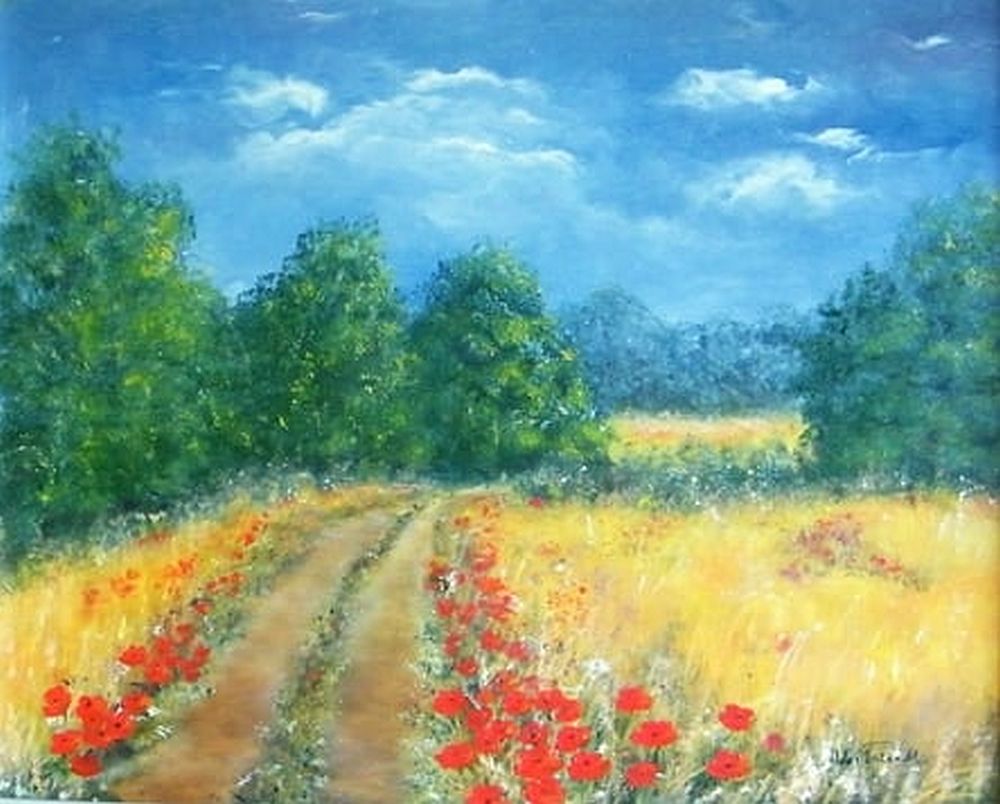 Jótékonysági célt szolgálnak a pipacsos festmények