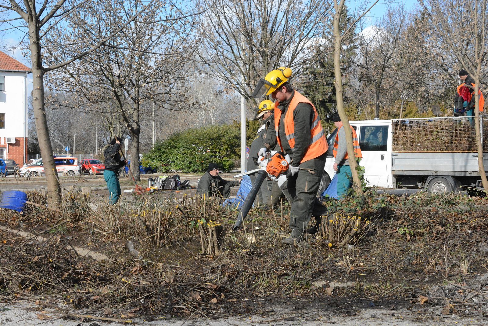 Elkezdte a Városgondnokság a tél végi parkfenntartási munkákat Fehérváron