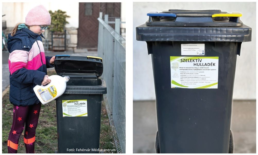 Február 23-tól megkezdődik a kék, szelektív kukák cseréje a Székesfehérvár családi házaknál
