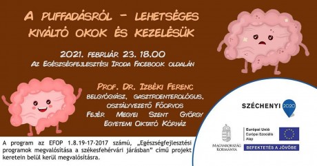 Online belgyógyászati-gasztroenterológiai előadás lesz kedden este az EFI-nél