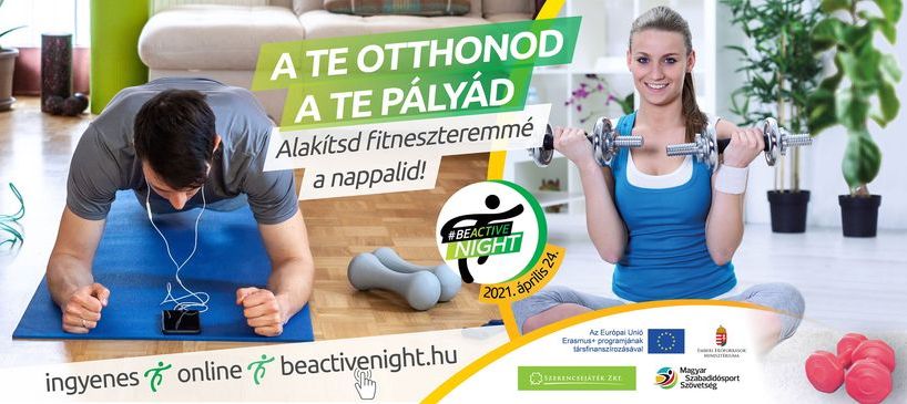 #BeActive Night - díjmentes online sportolási lehetőségek szombaton