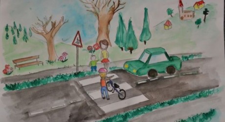 A biztonságé az elsőbbség – rajzzal a kulturált közlekedésért