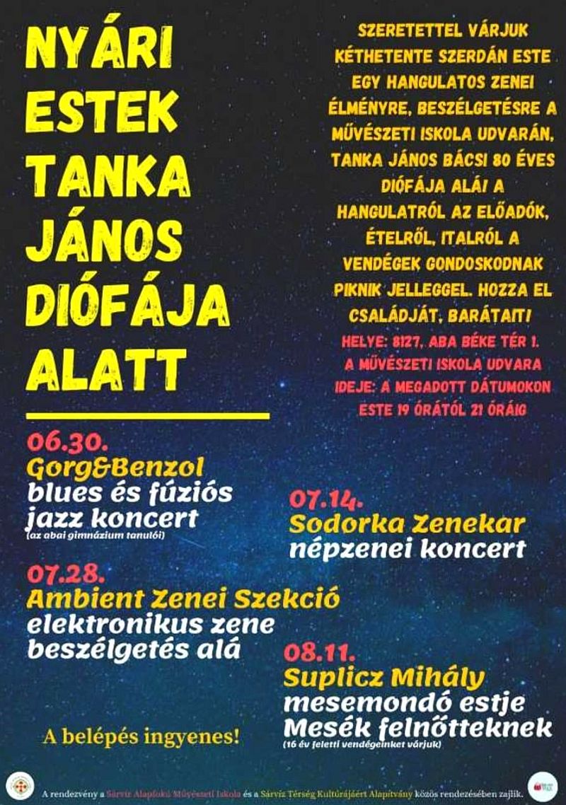 Nyári estek Tanka János diófája alatt - régvolt idők elevenednek meg