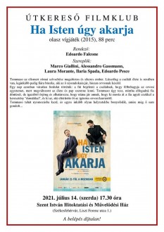 Ha Isten úgy akarja! – folytatódik szerdán az Útkereső Filmklub