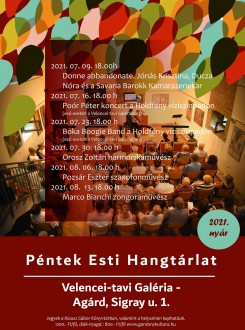 Zenei stílusok közötti nyári barangolás - péntek esti hangtárlat a Velencei-tavi Galériában