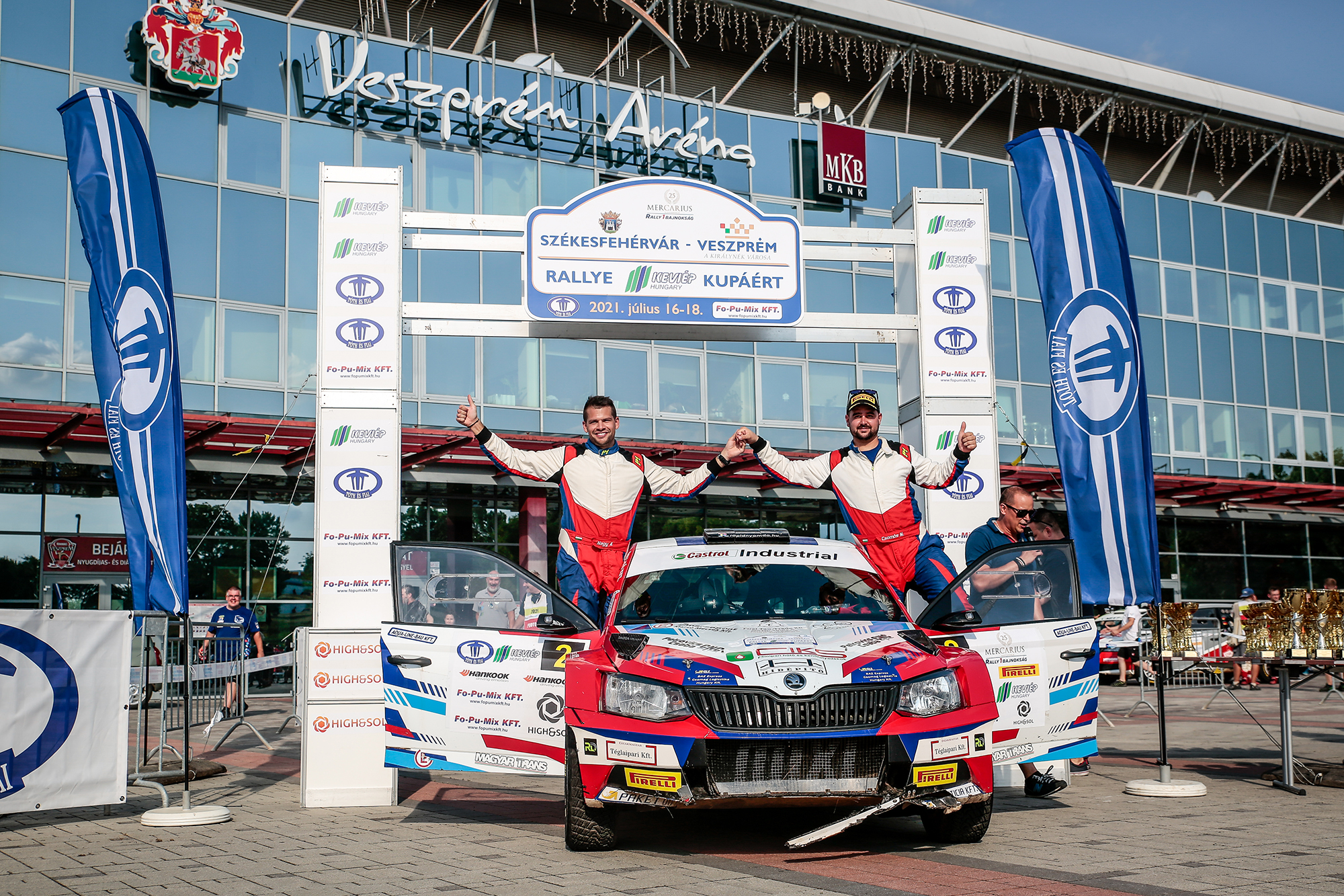 Csomós Miklós, Nagy Attila páros nyerte a Székesfehérvár-Veszprém Rallye-t a Skoda Fabia R5-tel