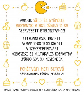 A Fehérvári Heti Betevő csapata vasárnap is várja felajánlásokat