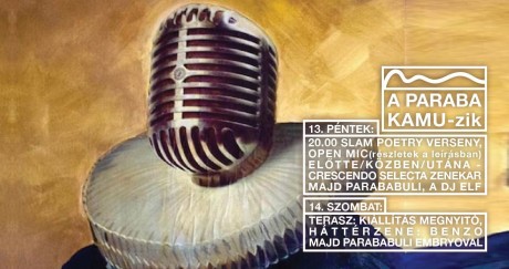 Paraba&Kamu - Művészeti Mini Fesztivál lesz hétvégén