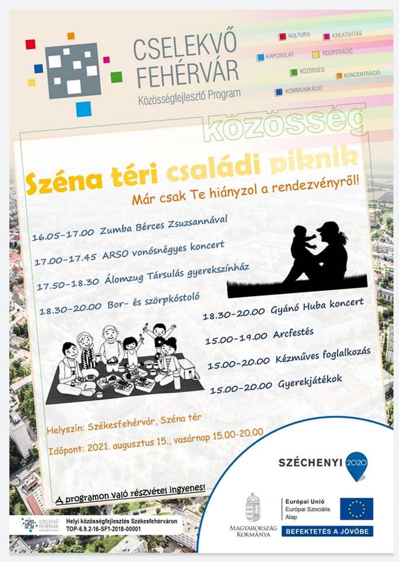 Széna téri piknik vasárnap délután három órától