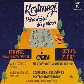 Szombaton és vasárnap újra kertmozi lesz a Városháza Díszudvarán